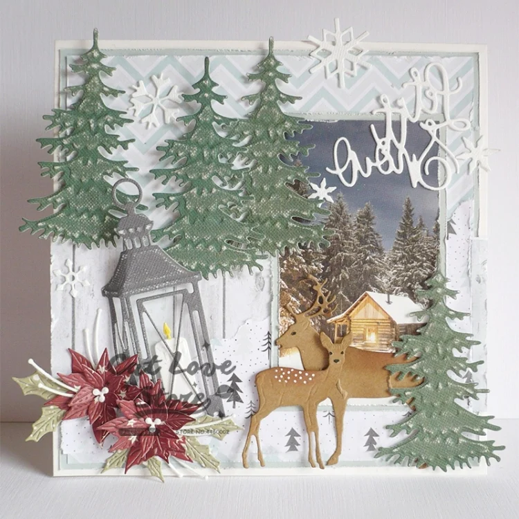 TBD0656309_4.webp Lantern Candle Carbon Steel Knife Mold DIY Photo Album Cutting Book Greeting Card Embossing Cutting Knife Mold - Image 5