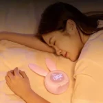 Cute Rabbit Silicone Induction Small Alarm Clock - Image 11