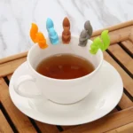 10 PCS Silicone Squirrel Tea Bag Multi-function Wine Glass Cup Recognizer - Image 4