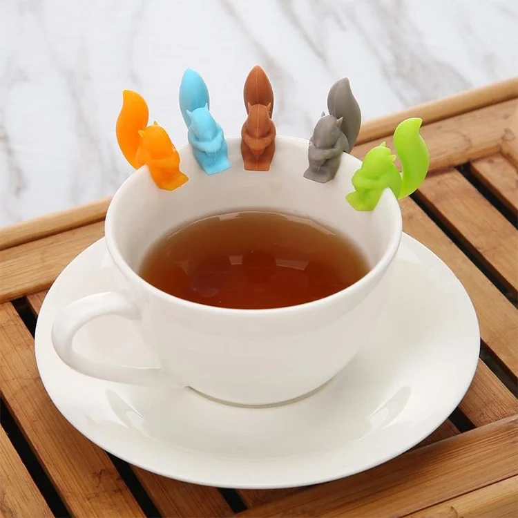 TBD067048101C_3.webp 10 PCS Silicone Squirrel Tea Bag Multi-function Wine Glass Cup Recognizer - Image 4