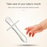 Baby Silicone Molar Stick Baby all Silicone Molar Stick Bite Teether - Image 4