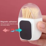 Household Living Room Egg Shape Magnetic Suction Toothpick Box Refrigerator Magnetite Toothpick Holder Random Color Delivery - Image 9