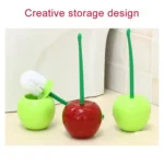 Cherry Shaped Toilet Brush Bathroom Creative Lovely Lavatory Brush Toilet Cleaning Kit - Image 2