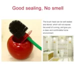 Cherry Shaped Toilet Brush Bathroom Creative Lovely Lavatory Brush Toilet Cleaning Kit - Image 3