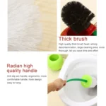 Cherry Shaped Toilet Brush Bathroom Creative Lovely Lavatory Brush Toilet Cleaning Kit - Image 4