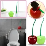 Cherry Shaped Toilet Brush Bathroom Creative Lovely Lavatory Brush Toilet Cleaning Kit - Image 7