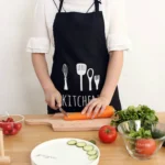 Printing Cutlery Pattern Kitchen Bakery Apron - Image 3