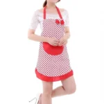 Home Kitchen Cooking Simple Bow Lace Apron - Image 5