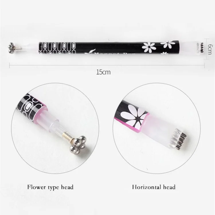 TBD067745601A_5.webp 3 PCS Cat Eye Gel Magnet Pen Double Head Magnetic Pen Plum Branding Flower Magnetic Pen Nail Cat Eye Magnet New Tool - Image 6