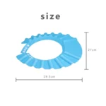 3 PCS Safe Baby Shower Cap Kids Bath Visor Hat Adjustable Baby Shower Cap Protect Eyes Hair Wash Shield for Children Waterproof Cap - Image 3