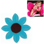 Newborn Baby Bathtub Foldable Blooming Bath Flower Bath Tub for Baby Blooming Sink Bath for Baby Play Bath Sunflower Cushion Mat, Diameter: 85cm