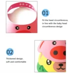 2 PCS Baby Kids Cap Shower Cap Baby Bath Cap Shower Hat Bath Visor Kids Bath Wash Hair Shield Hat - Image 3