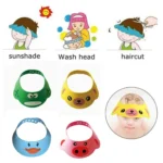 2 PCS Baby Kids Cap Shower Cap Baby Bath Cap Shower Hat Bath Visor Kids Bath Wash Hair Shield Hat - Image 5
