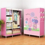Non-woven Fabric Frame Reinforcement Wardrobe DIY Assembly Storage Organizer Detachable Clothing Furniture Shelf