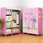 Non-woven Fabric Frame Reinforcement Wardrobe DIY Assembly Storage Organizer Detachable Clothing Furniture Shelf - Image 2