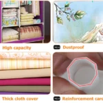 Non-woven Fabric Frame Reinforcement Wardrobe DIY Assembly Storage Organizer Detachable Clothing Furniture Shelf - Image 8