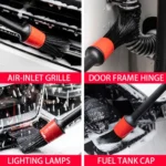 5 Pcs Car Detailing Brush Cleaning Natural Boar Hair Brushes Auto Detail Tools Products Wheels Dashboard - Image 12