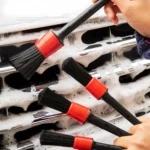 5 Pcs Car Detailing Brush Cleaning Natural Boar Hair Brushes Auto Detail Tools Products Wheels Dashboard - Image 14