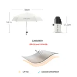 Mini Portable Umbrella Rain Women Windproof Durable 5 Folding Sun Umbrellas - Image 6