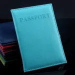 Artificial Leather Travel Passport Cover - Image 3