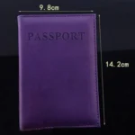 Artificial Leather Travel Passport Cover - Image 7