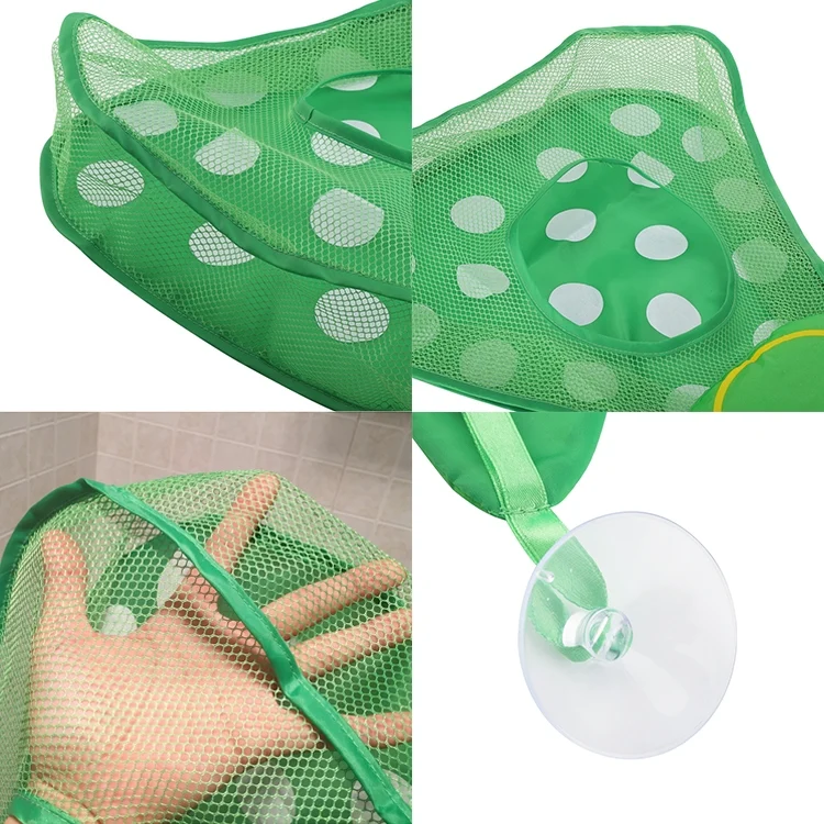 TBD068863401A_4.webp Baby Shower Bath Toys Storage Mesh Bag with Strong Suction Cups - Image 5