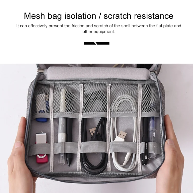 TBD068931401A_3.webp Digital Cable Bag Men Portable Travel Gadgets Pouch Power Cord Charger Headset Organizer - Image 4