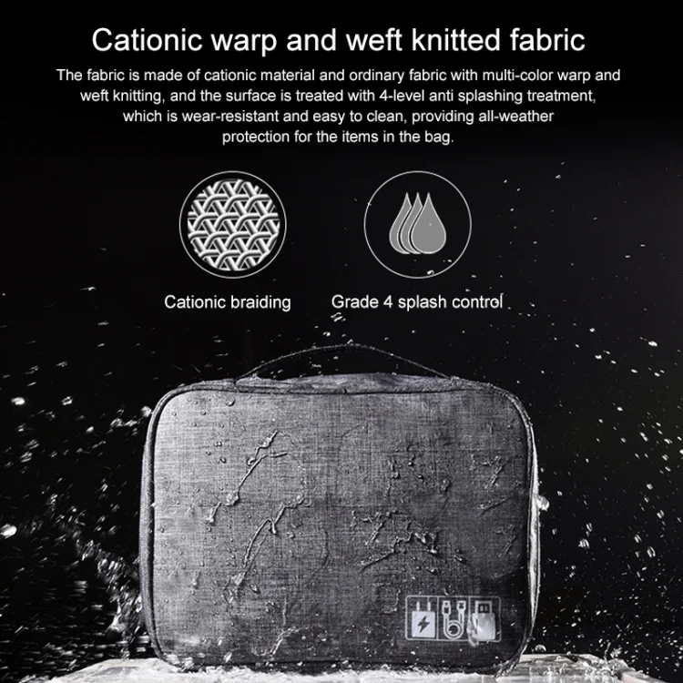 TBD068931401A_5.webp Digital Cable Bag Men Portable Travel Gadgets Pouch Power Cord Charger Headset Organizer - Image 6