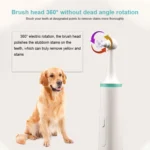Pet Electric Toothbrush Tooth Polisher Oral Cleaning Plaque Removal Tool - Image 8