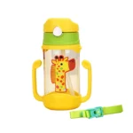 400 ml Baby Bottle Silicone Children's Drink Cup Bouncing Opening with Handle with Cartoon Pattern Baby Drinking Cup - Image 2