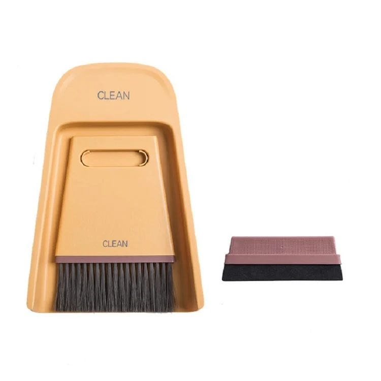Mini Broom and Dustpan Combination Set Household Soft Fur Small Broom Desktop Cleaning Brush Wiper