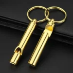 2 PCS Metal Whistle Bottle Opener Keychain Creative Multifunctional Key Ring Pendant