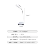 2 PCS Flexible Adjustable Portable Bedroom Reading Desk Lamp LED Night Light for Children - Image 3