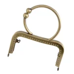Square Frame Handbag Purse Metal Handle Accessories - Image 2