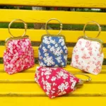 Square Frame Handbag Purse Metal Handle Accessories - Image 8