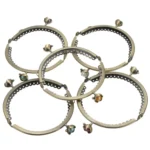 85mm Metal Half Circle Embossed Retro Bag Accessories,Random Color Delivery - Image 2