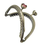 85mm Metal Half Circle Embossed Retro Bag Accessories,Random Color Delivery - Image 6