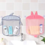 Cartoon Wall Hanging Kitchen Bathroom Storage Bags Knitted Net Mesh Bag Baby Bath Toys Shampoo Organizer - Image 3