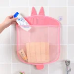 Cartoon Wall Hanging Kitchen Bathroom Storage Bags Knitted Net Mesh Bag Baby Bath Toys Shampoo Organizer - Image 4