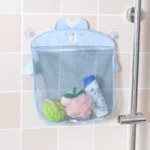 Cartoon Wall Hanging Kitchen Bathroom Storage Bags Knitted Net Mesh Bag Baby Bath Toys Shampoo Organizer - Image 5