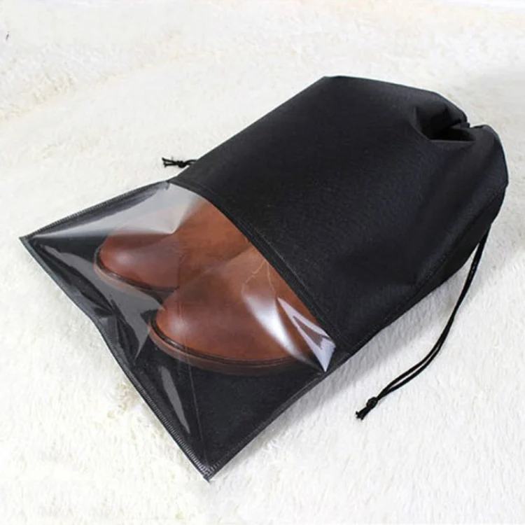 TBD072338401A_1.webp 10 PCS Waterproof Shoes Storage Bag Pouch Portable Travel Organizer Drawstring Bag Cover Non-Woven Organizer - Image 2