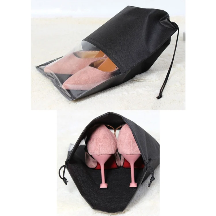 TBD072338401A_4.webp 10 PCS Waterproof Shoes Storage Bag Pouch Portable Travel Organizer Drawstring Bag Cover Non-Woven Organizer - Image 5