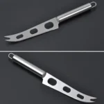 Stainless Steel Cheese Knife With Fork Tip Cheese Butter Knife Slicer Butter Pizza Cutter - Image 4