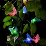 Solar Powered Butterfly Fiber Optic Fairy String Waterproof Christmas Outdoor Garden Holiday Lights - Image 7