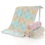 Double Gauze Cotton Bath Towel Adult Baby Water-absorbing Quick-drying Bath Towel - Image 6