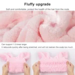 Coral Fleece Soft Absorbent Cat Ear Dry Hair Cap Thickened Adult Shower Cap - Image 6
