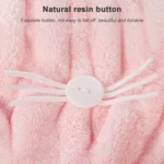 Coral Fleece Soft Absorbent Cat Ear Dry Hair Cap Thickened Adult Shower Cap - Image 7