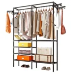 Bedroom Floor Simple Mobile Coat Rack Hanger - Image 3