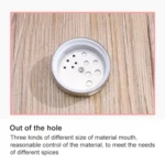 Stainless Steel Lid Glass Seasoning Jar Kitchen Supplies (Transparent) - Image 4