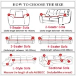 Sofa All-inclusive Universal Set Sofa Full Cover Add One Piece of  Pillow Case - Image 3